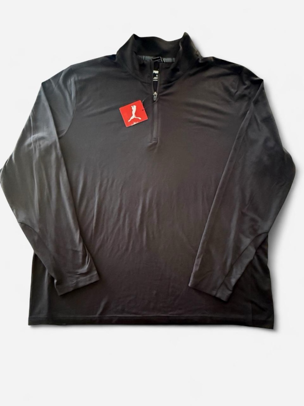 NWT Puma Golf Men's YOU-V 1/4 Zip Pullover Shirt Black XL 628862-01 UPF 50+